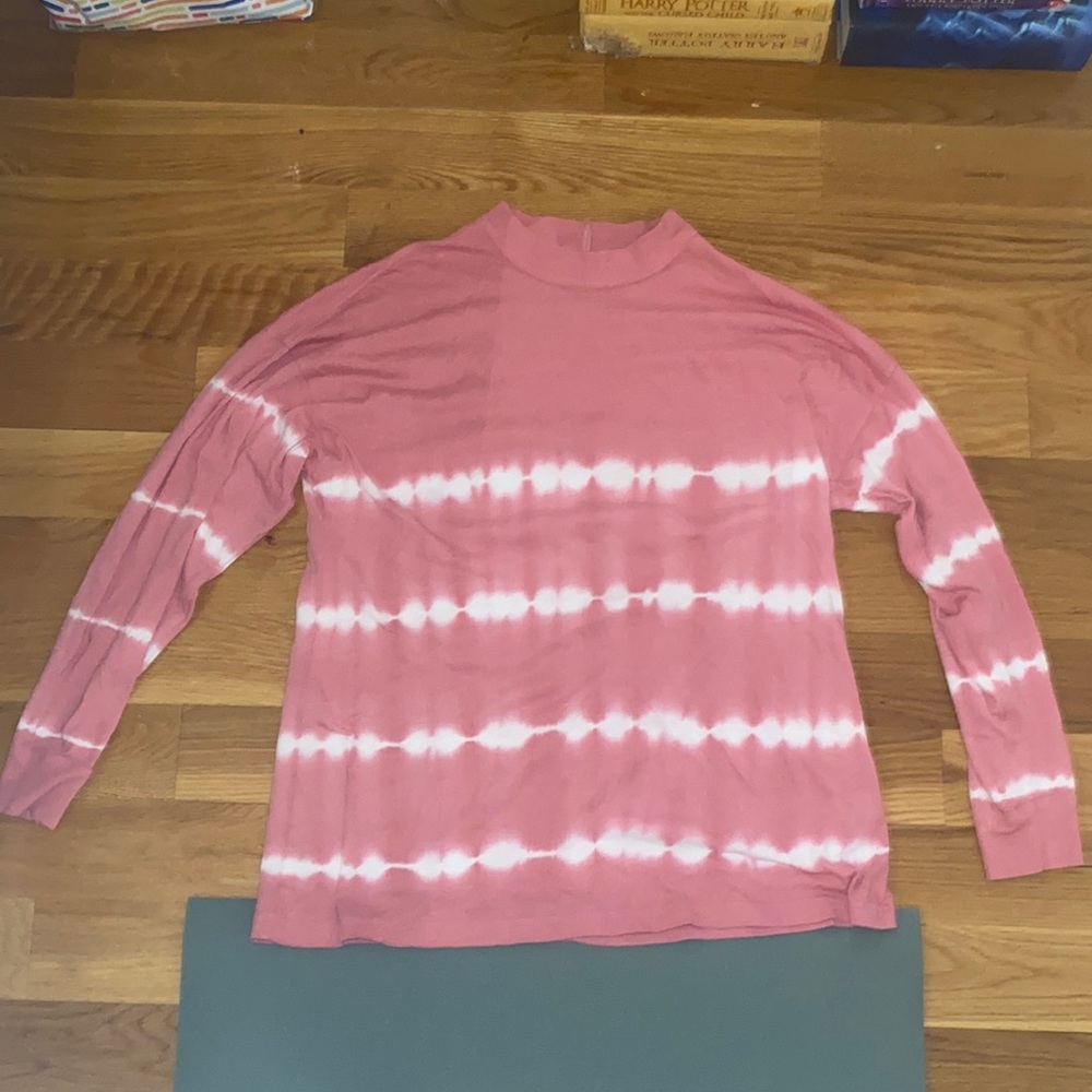 Pink and White Tie Dye Long Sleeve Comfy Shirt from PINK Victoria’s Secret